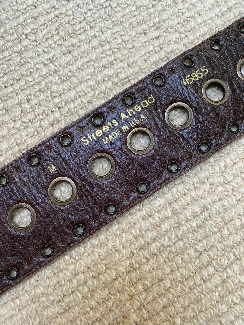 Streets Ahead Genuine Brown Leather Belt